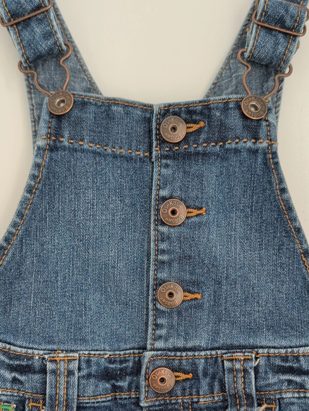 OshKosh B'gosh Vestbak Denim Jean Overalls Size 3T